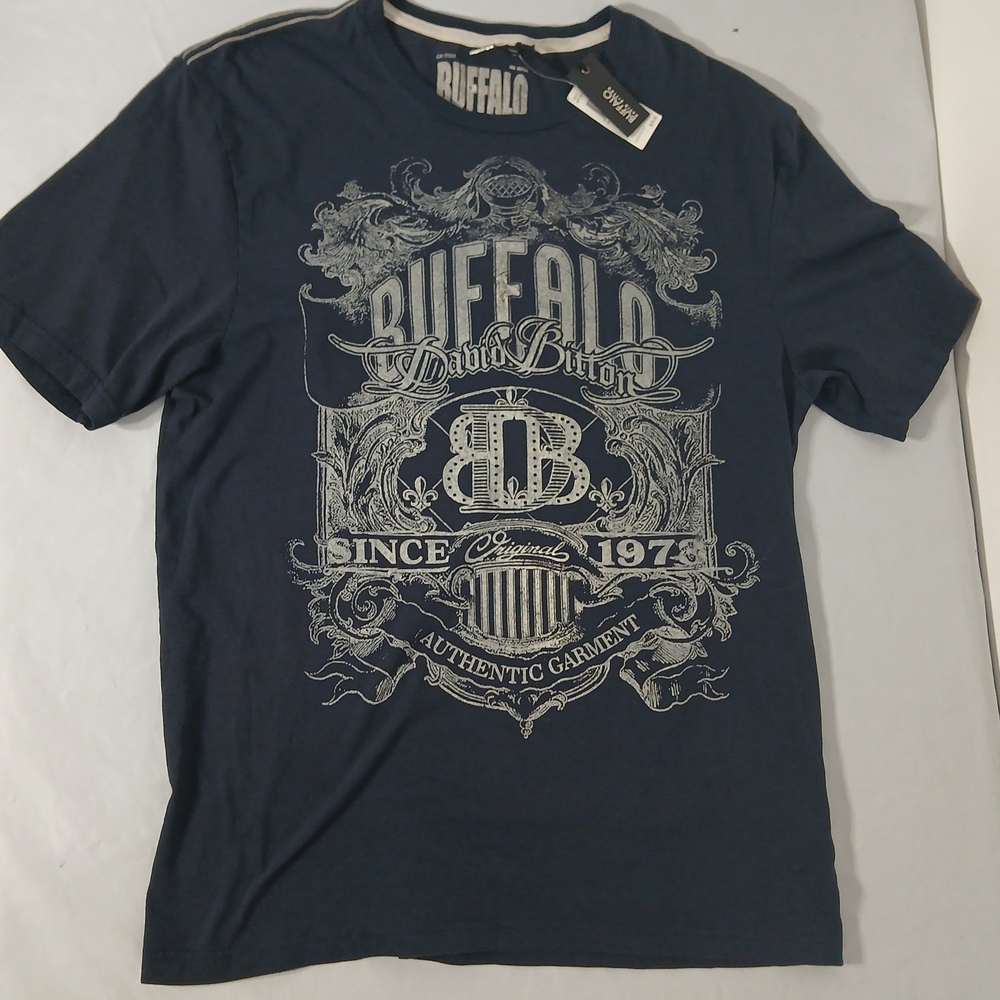 Buffalo David Bitton Men's Navy Graphic Tee